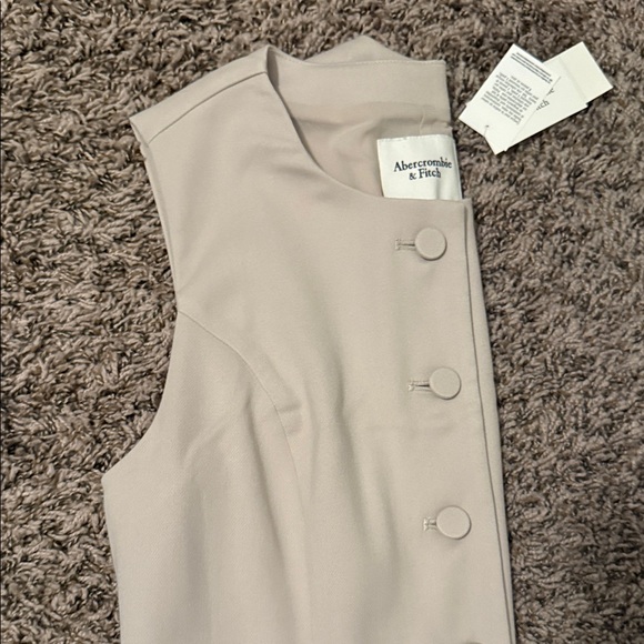 Abercrombie & Fitch Cream Button-Up Mini Dress - Picture 10 of 10
